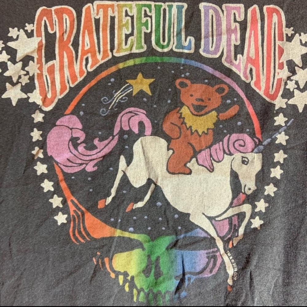 Grateful Dead large kids grey graphic preowned tshirt